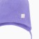 Knitted hat for girls, lilac color/heart, size 50-54