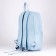 Women's backpack made of artificial leather, textura, blue color