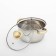 A stainless steel pan with a luxury luxury lid, 2.2 l, d = 19 cm