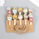 Decor for creativity wood "fast food" set 10 pcs 4x2.2 cm