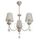 Chantal chandelier 3x40W E14 white+gold 58x58x50 cm Bayerlux