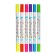 A set of markers of textbooks, 6 colors, bilateral, mowing tip, flowers