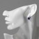 Earrings with “confetti” rhinestones Circle, Mix color in silver