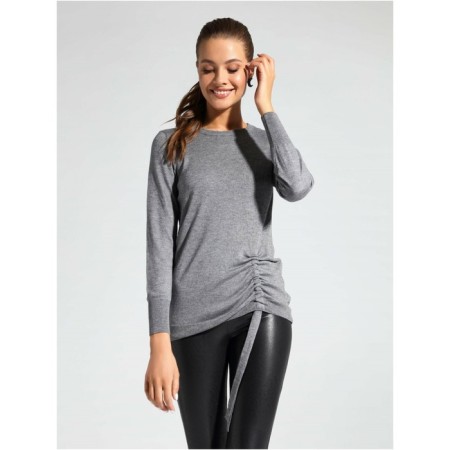 Female jumper with decorative assembly Conte Elegant, size M, color Steel Grey-2