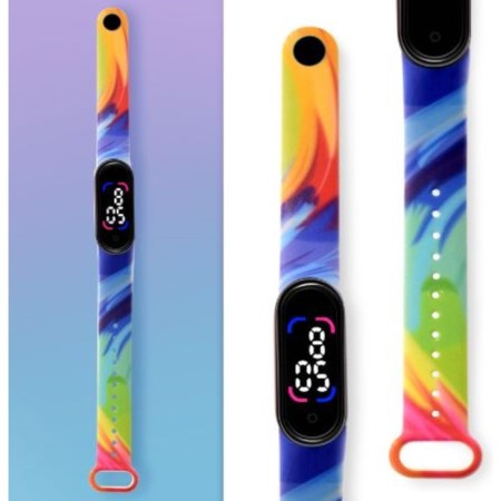 Watch washing electronic "Rainbow", 3 atm, silicone strap-3