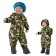 Carnival camouflage overalls with a beret for the smallest, knitwear, height 92 cm