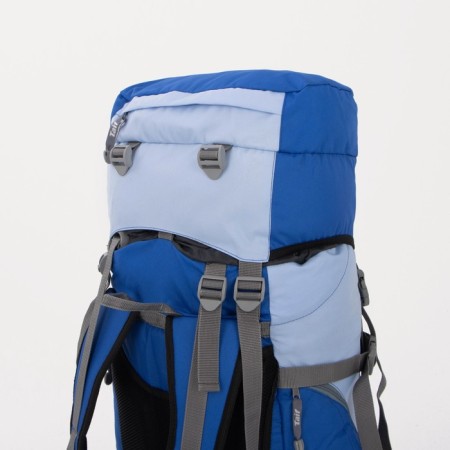 Tourist backpack, TAIF, 65 liters, cord department, 2 outer pockets, 2 side pockets, blue color-3