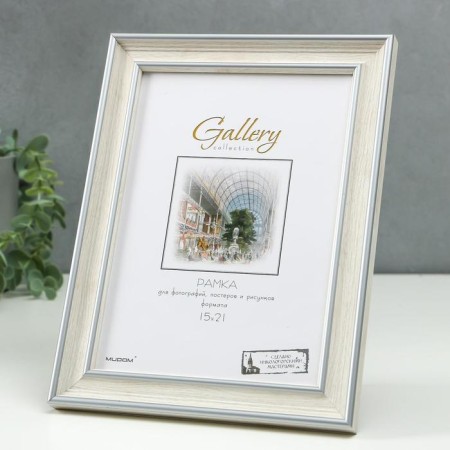 Photo frame Plastic Gallery 15x21 cm, 642468 beige (plastic screen)