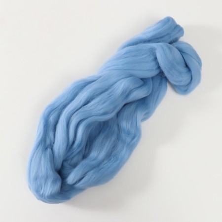 Fasting wool 100% half -toned wool 50 g (015 blue)-1