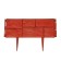 Decorative fence, 24 × 177.5 cm, 5 sections, plastic, terracotta, "stone"