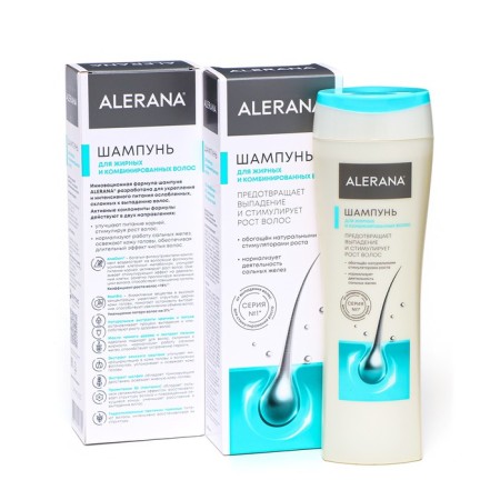 Shampoo for Aleran’s oily and combined hair, 2 pcs. 250 ml