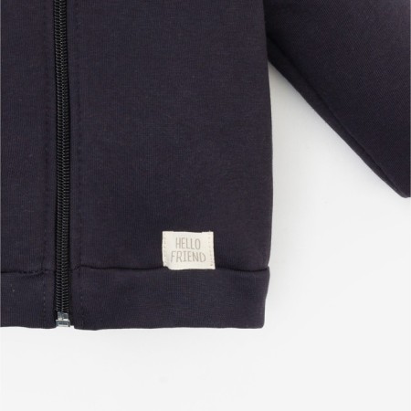 Costume: sweatshirt and pants crumb I, Basic Line, height 62-68 cm, dark gray-8