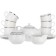 Tea Service 6/9 Opal, Decor "Platinum plates", 15 items