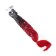 Braid on a motorcycle, fastening of the suction cup, 60 cm, black and red