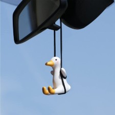 Suspension on a mirror, duck, height 6 cm, lace 50 cm