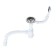 Siphon for sipi "Ani Plast" Grotto a0145SA15, 3 1/2 "x40 mm, with a straight -up overflow, with corrugation