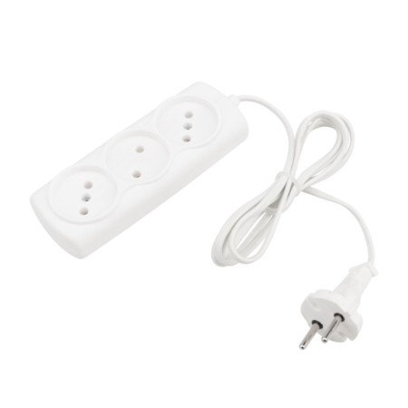Extension cord Proconnect Standard 3 Nest, 1.5 m, 2x0.75 mm², b/s, white-1