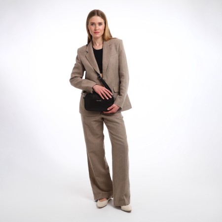 Women's bag over the shoulder Textura, small size, brown color-12