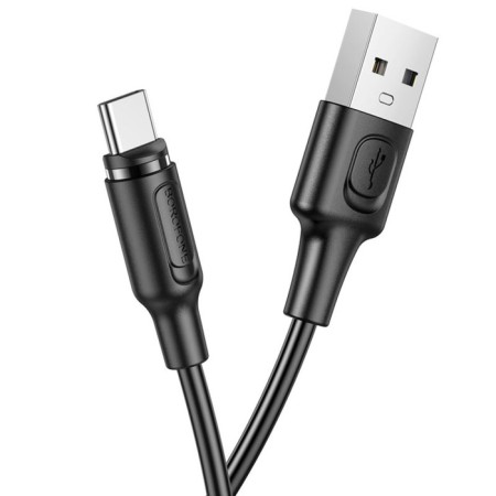 Cable Borofone BX41, Type -C - USB, Magnetic, 2.4 A, 1 m, PVC braid, black-2