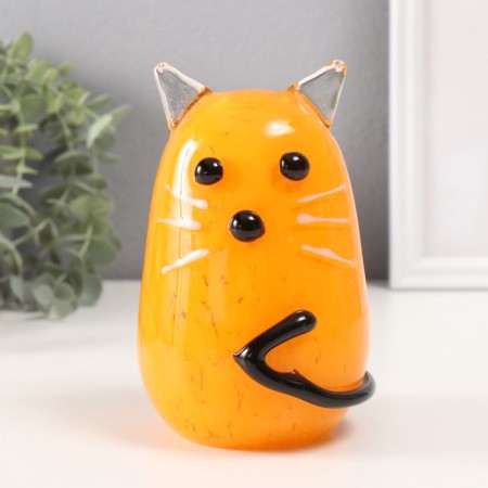 Souvenir glass "Red cat" 9x9x16 cm