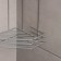 The bathroom shelf is angular 2-tier, 20.5 × 20.5 × 31.5 cm, color chromium