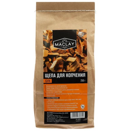 Щепа для копчения Maclay «Бук», 250 г-3