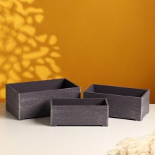 A set of wooden drawers 