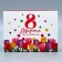 Confectionery box, packaging "Tulips", March 8, 20 x 15 x 5 cm