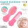 Set for hair care: comb and brush "Flower", pink color