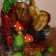 Fountain "Mushrooms on logs" 16x12x21 cm (with backlight)