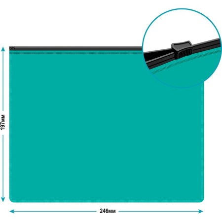 The convert folder on the A5, 150 microns, Calligrata Pastel, transparent, black lightning, turquoise-4