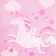 Trick "Ethel" Pink Unicorn, 70x130 cm, 100% cotton, 420g/m2