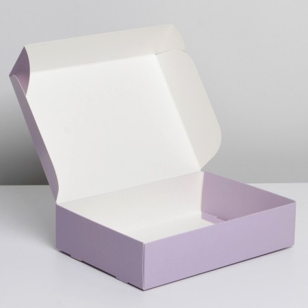 Gift folding box, packaging, "lavender", 21 x 15 x 5 cm-1
