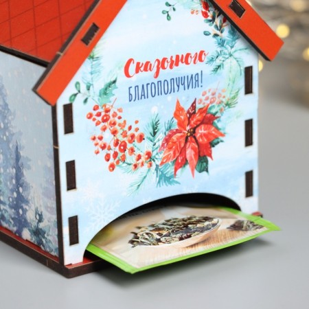New Year's tea house "Fairytale well -being" 10.5x9.5x12 cm-3
