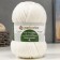Yarn "Narodnaya" 30% wool, 70% acrylic volume 220m/100g (01-white)