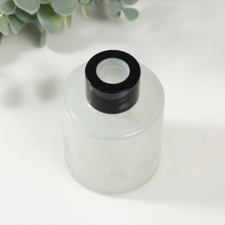 Diffusor for essential oils with a “flower” lid is white 100 ml 6x6x8 cm-2