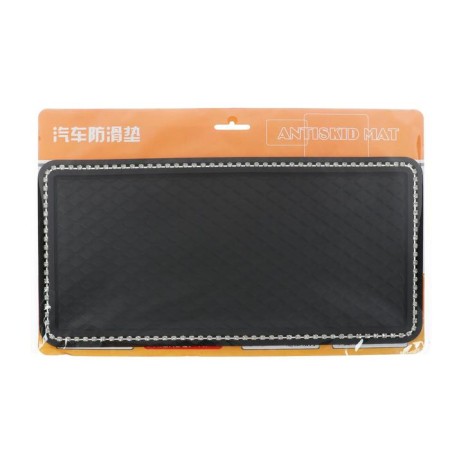 Anti -slip mat, rhinestones, 30 × 14 cm, black-4