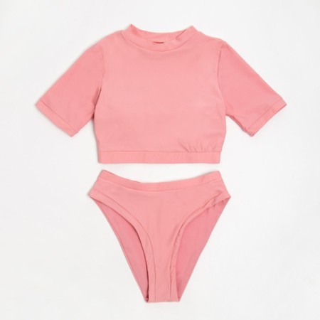 Separate Minaku swimsuit with top, pink color, size 46-5