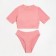 Separate Minaku swimsuit with top, pink color, size 46