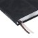 Dated 2025 diary, A5, 176 sheets of Escalada, solid cover of artificial leather, 3D design, foil, liesse embossing, cream block 70 g/m2, black