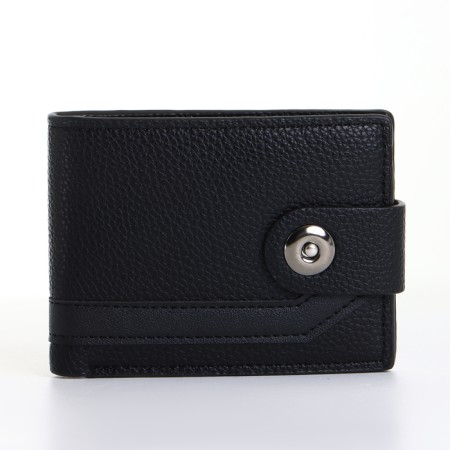Male purse on a magnet, black color-2