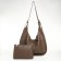 Women's bag on magnet Textura, average size, brown color