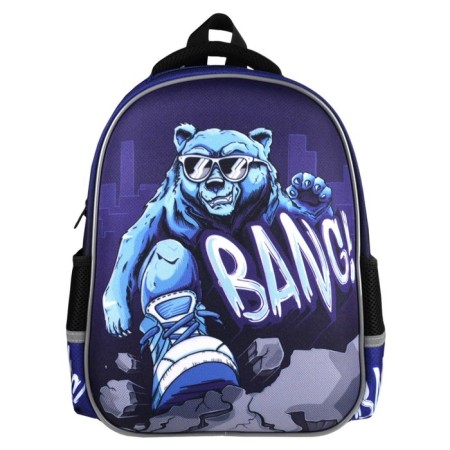 Frame backpack 37.5 x 27.5 x 14.5 cm, EVA, Phoenix "Cool Grizzly" Blue 62993-1