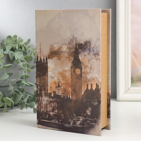 Safe Brush Tree leatherette "London" 21x13x5 cm-1