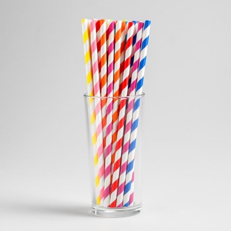 Cocktail tubes, set 25 pcs., Mix color-1