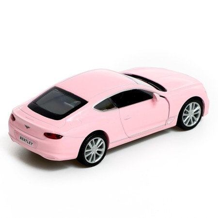 Metal machine Bentley Continental GT, 1:32, inertia, matte pink color-2