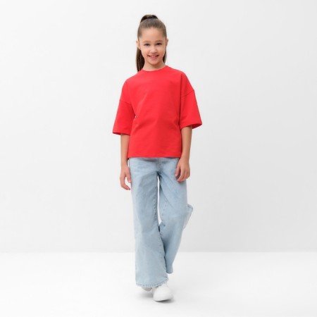 T -shirt Children's Minaku: Basic Line Kids Red color, height 110-3