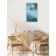Carty clock is wall-mounted, interior "sea", 35 x 60 cm, on canvas, silent