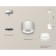 Ambrella Light Acrylic lamp, XP8110024, GX53 LED 12 W, white sand, white matte