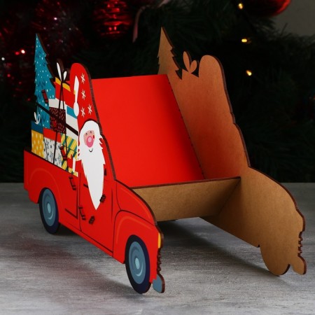 Organizer for bottles "Santa Claus in the car"-8